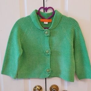 Cynthia Steffe cropped green jacket cardigan
